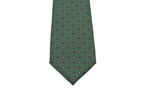 Green Florette Silk Tie - Fine And Dandy