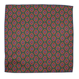 Green Medallion Cotton Pocket Square - Fine And Dandy