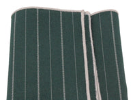 Green Striped Cotton Pocket Square - Fine And Dandy