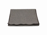Grey & Garnet Striped Wool Scarf - Fine And Dandy