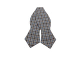 Grey Gun Check Wool Bow Tie - Fine And Dandy