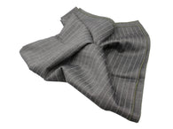 Grey Striped Silk Blanket Scarf - Fine And Dandy
