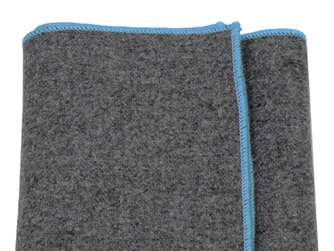 Grey Wool Pocket Square - Fine and Dandy