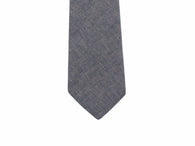 Grey Linen Tie