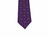 Purple Florette Silk Tie - Fine And Dandy