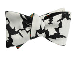 Rorschach Inkblot Floral & Striped Reversible Bow Tie - Fine And Dandy