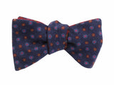 Blue & Red Florette Reversible Bow Tie - Fine And Dandy