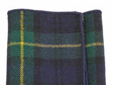 Green Tartan Wool Pocket Square - Fine And Dandy