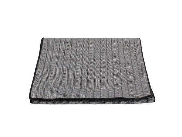 Grey Herringbone Wool Scarf - Fine And Dandy
