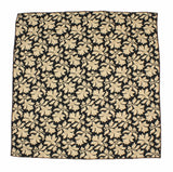 Golden Floral Cotton Pocket Square - Fine And Dandy