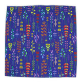 Vertical Blooms Cotton Pocket Square - Fine And Dandy