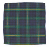 Green Tartan Wool Pocket Square - Fine And Dandy