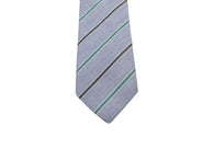 Soft Blue Striped Cotton Tie - Fine And Dandy