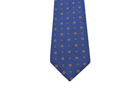 Blue Florette Silk Tie - Fine And Dandy