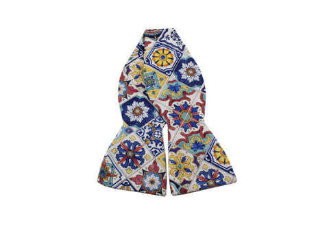 Mexican Tiles Cotton Bow Tie - Fine And Dandy
