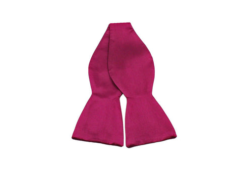 Burgundy Silk Bow Tie - Fine And Dandy