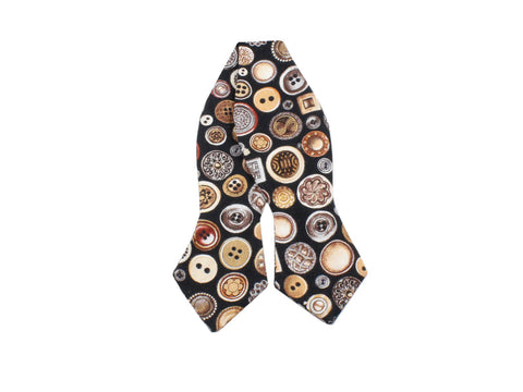 Buttons Cotton Bow Tie - Fine And Dandy