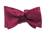 Burgundy Silk Bow Tie - Fine And Dandy