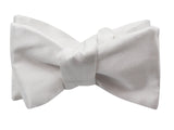 White Silk Bow Tie - Fine And Dandy