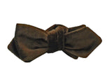 Brown Velvet Bow Tie - Fine And Dandy