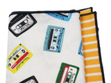 Cassette Tape Panelled Pocket Square - Fine And Dandy