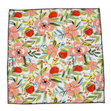 Peach Floral Cotton Pocket Square - Fine And Dandy