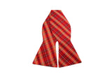 Red Tartan Silk Bow Tie - Fine and Dandy