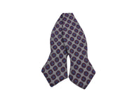 Grey Florette Wool Bow Tie - Fine And Dandy