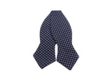 Indigo Diamonds Silk Blend Bow Tie - Fine And Dandy