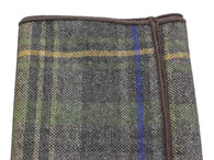 Charcoal Check Wool Pocket Square - Fine And Dandy