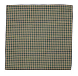 Green Check Cotton Pocket Square - Fine And Dandy