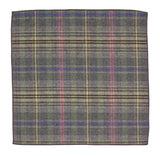 Charcoal Check Wool Pocket Square - Fine And Dandy