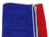 Blue & Red Panelled Pocket Square - Fine And Dandy