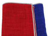 Blue & Red Panelled Pocket Square - Fine And Dandy