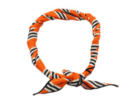 Orange Striped Cotton Neckerchief - Fine And Dandy