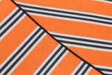 Orange Striped Cotton Neckerchief - Fine And Dandy