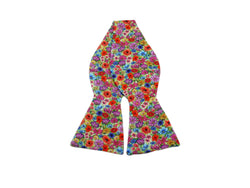 Vibrant Floral Cotton Bow Tie - Fine And Dandy