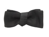 Black Grosgrain Batwing Bow Tie - Fine and Dandy