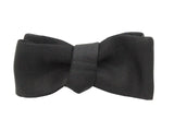 Black Grosgrain Batwing Bow Tie