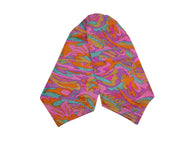 Psychedelic Patterned Silk Ascot - Fine And Dandy