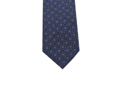 Blue Florette Silk Blend Tie - Fine And Dandy