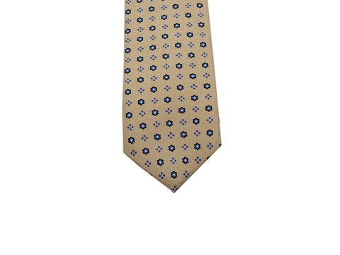 Tan Florette Silk Tie - Fine And Dandy