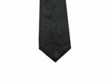 Black Tonal Paisley Silk Tie - Fine And Dandy