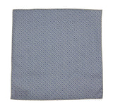 Baby Blue Patterned Cotton Pocket Square - Fine And Dandy