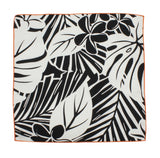 Black Foliage Cotton Pocket Square - Fine And Dandy