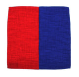 Blue & Red Panelled Pocket Square - Fine And Dandy