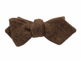 Brown Wool Bow Tie