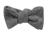 Grey Wool Bow Tie - Fine And Dandy