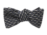 Zig Zag Wool Bow Tie - Fine And Dandy