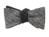 Flecked & Herringbone Reversible Bow Tie - Fine And Dandy